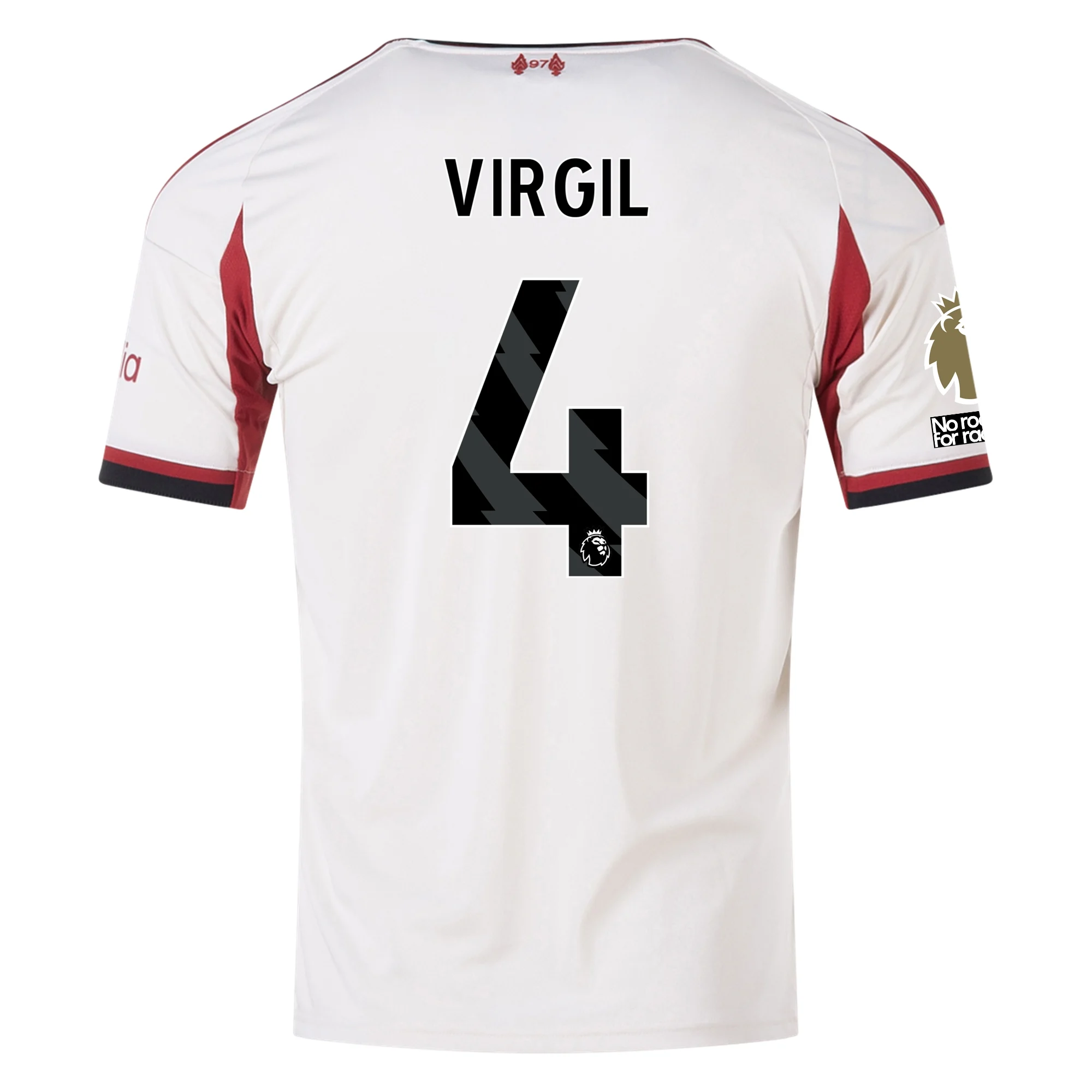Buy Virgil van Dijk Liverpool Away Soccer Jersey 25/26 EPL Champions Wonder White