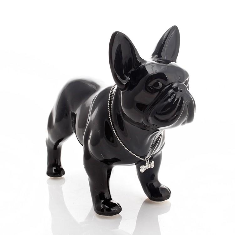 French Bulldog Ceramic French Bulldog Statue Durable Dog Item