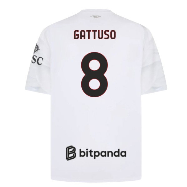 [DDJ] 2026 2027 AC Milan Shirt Away Apparel (Gattuso 8)
