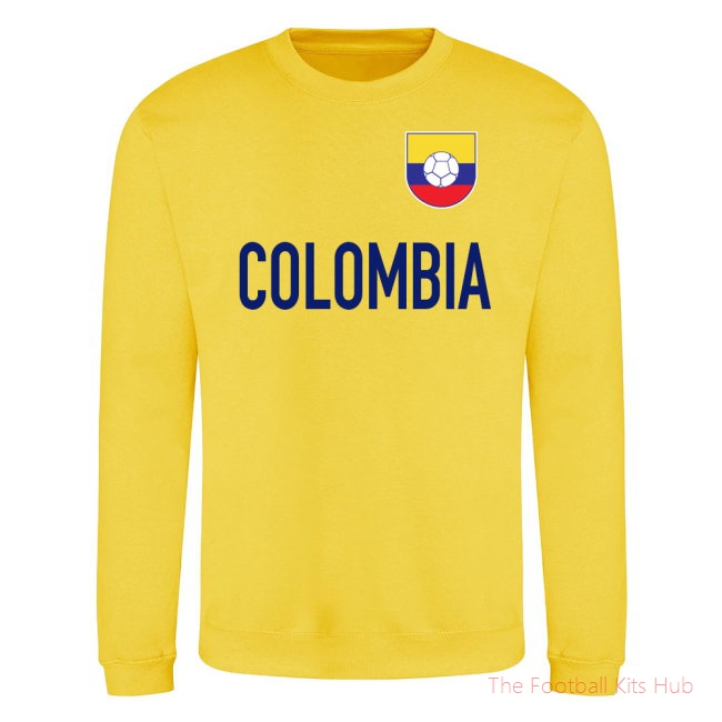 Colombia National Team Text Sweatshirt (Yellow)