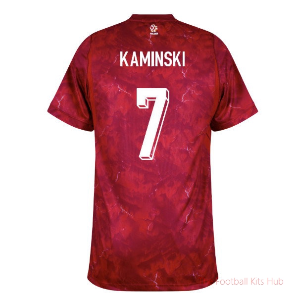 Kaminski #7 Poland 2026-2027 Away Shirt Soccer Kit - Team Jersey