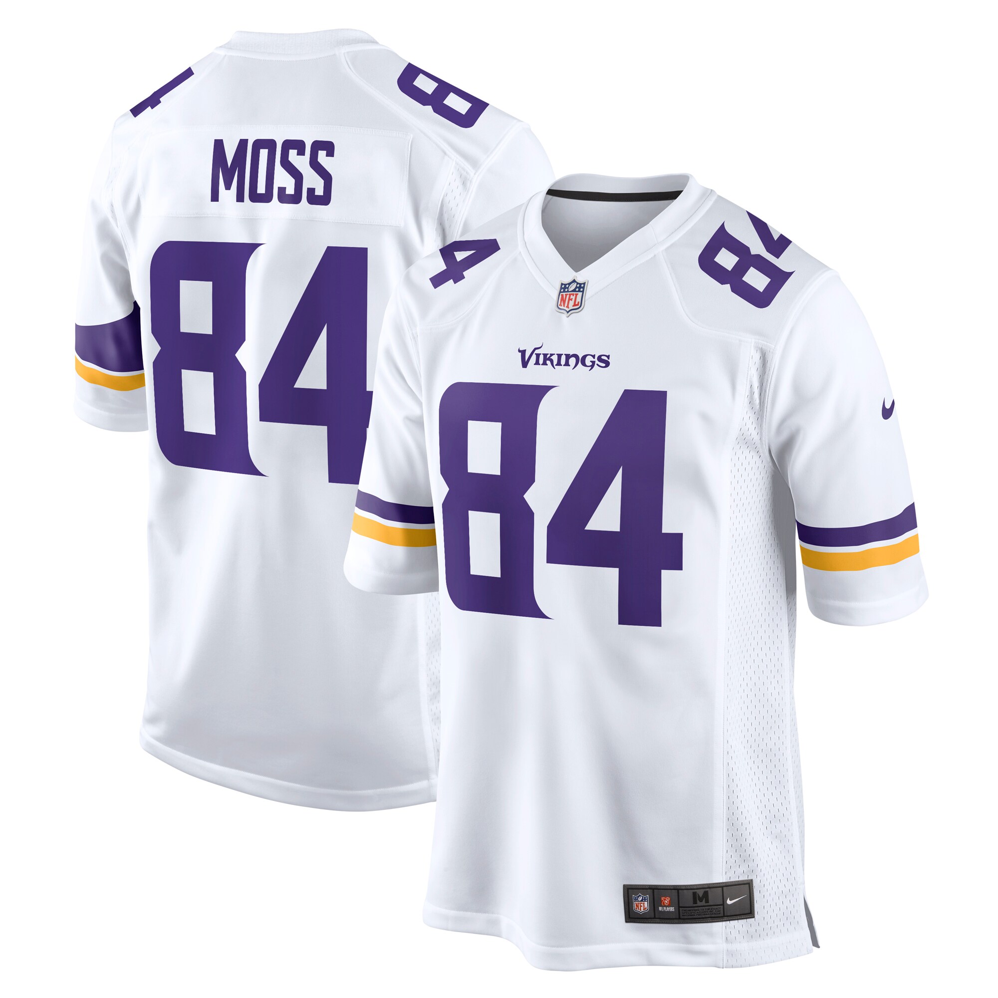 [JED] Randy Moss Minnesota Vikings Retired Player Game Jersey - White