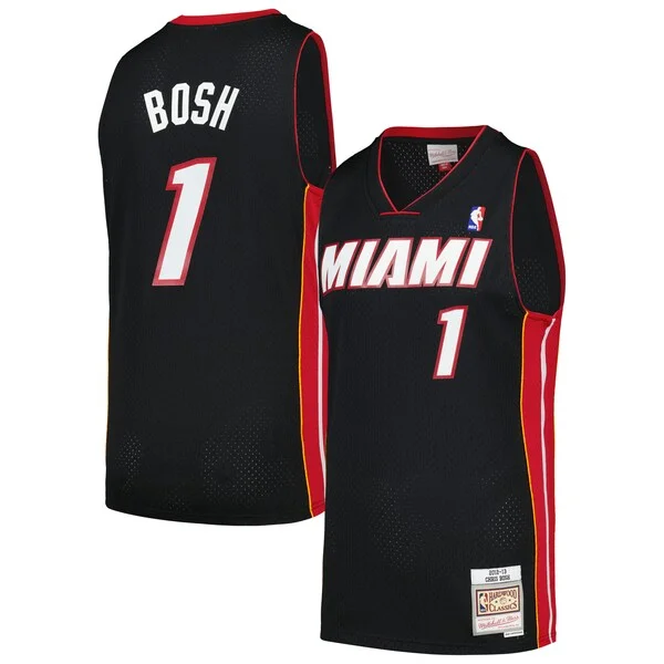 Chris Bosh MIA Swingman Jersey - exclusive modern - Black basketball