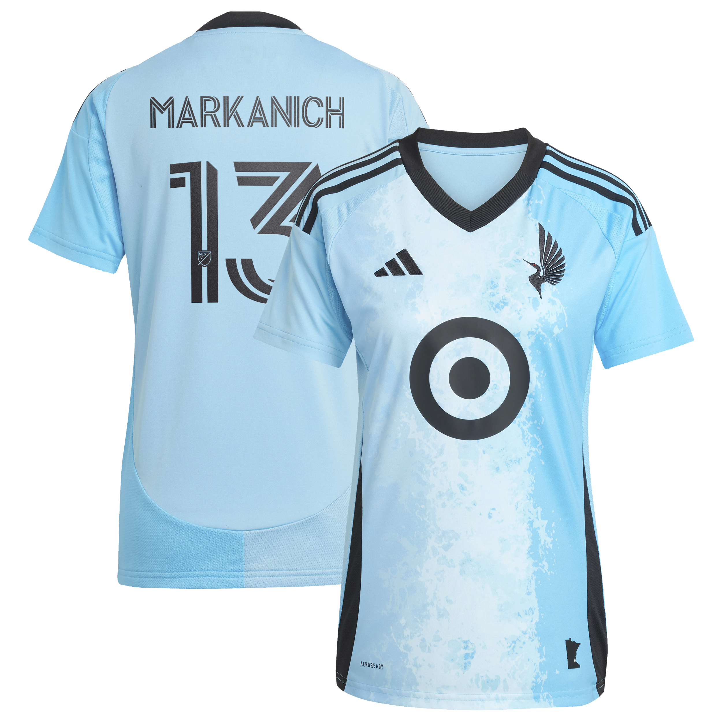 [SJH] Anthony Markanich Minnesota United FC Women's 2025 CONVERGENCE Replica Jersey - Blue
