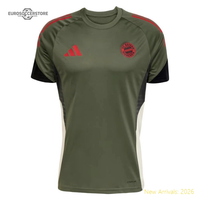 Top-Quality 2025-2026 Bayern Munich Eu Training Shirt (Base Green) (Your