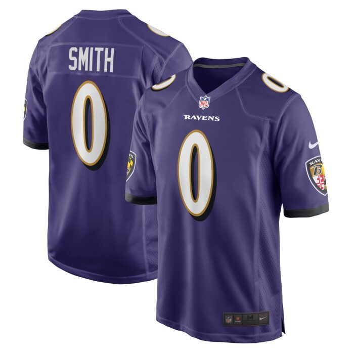 None Men's Baltimore Ravens Retro Authentic Jersey Game Day Wear