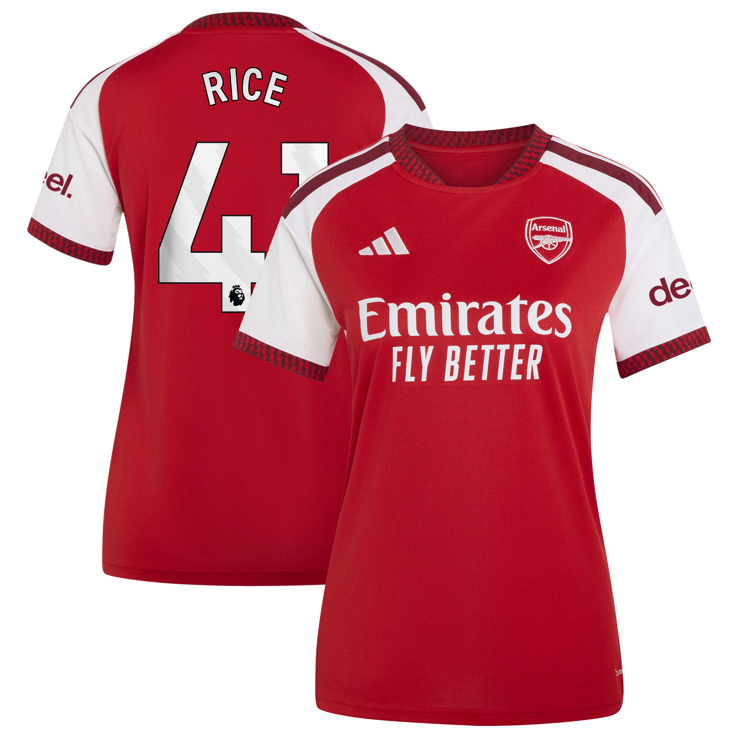 [LK] Declan Rice #41 Arsenal Women's 2026/27 Home Home Replica Jersey - Red