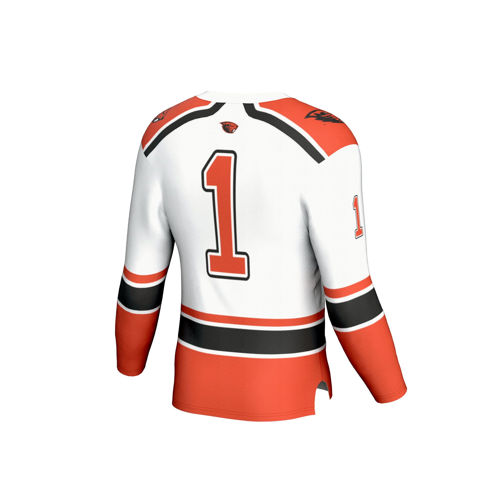 #1 Oregon State Beavers GameDay Greats Youth Lightweight Hockey Fashion Jersey - White