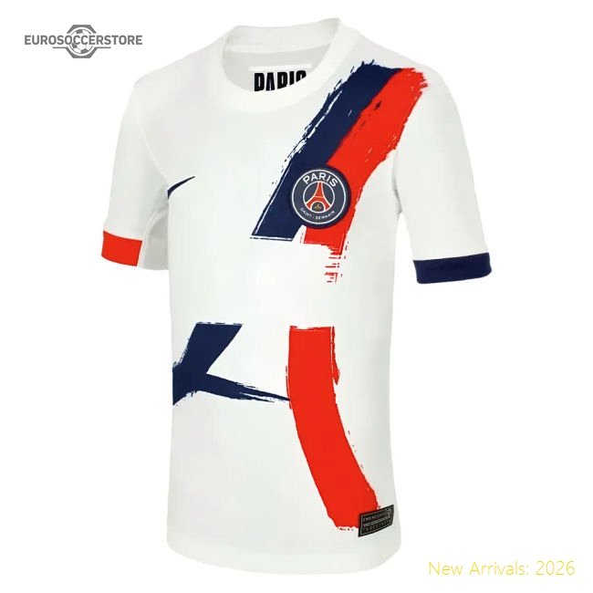 Psg Away Authentic Jersey Four-way Stretch Flexible Moisture-wicking
