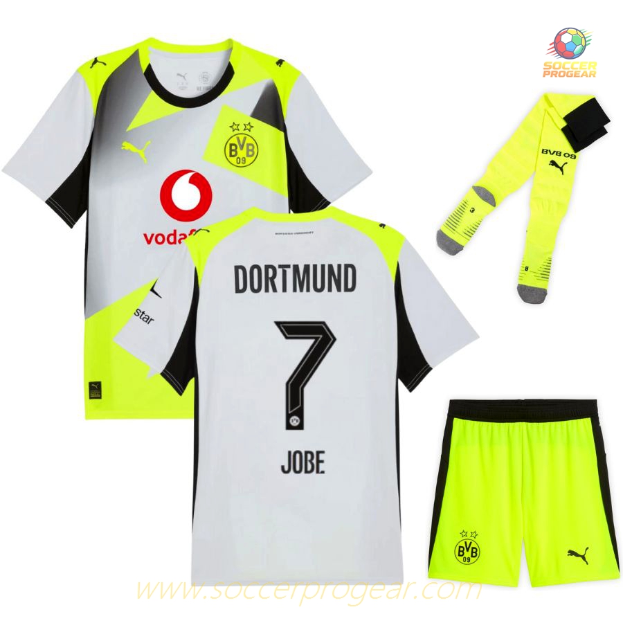 Football Jersey Football Jersey Set Youth BVB Dortmund Away 2025/26 Collection Jobe