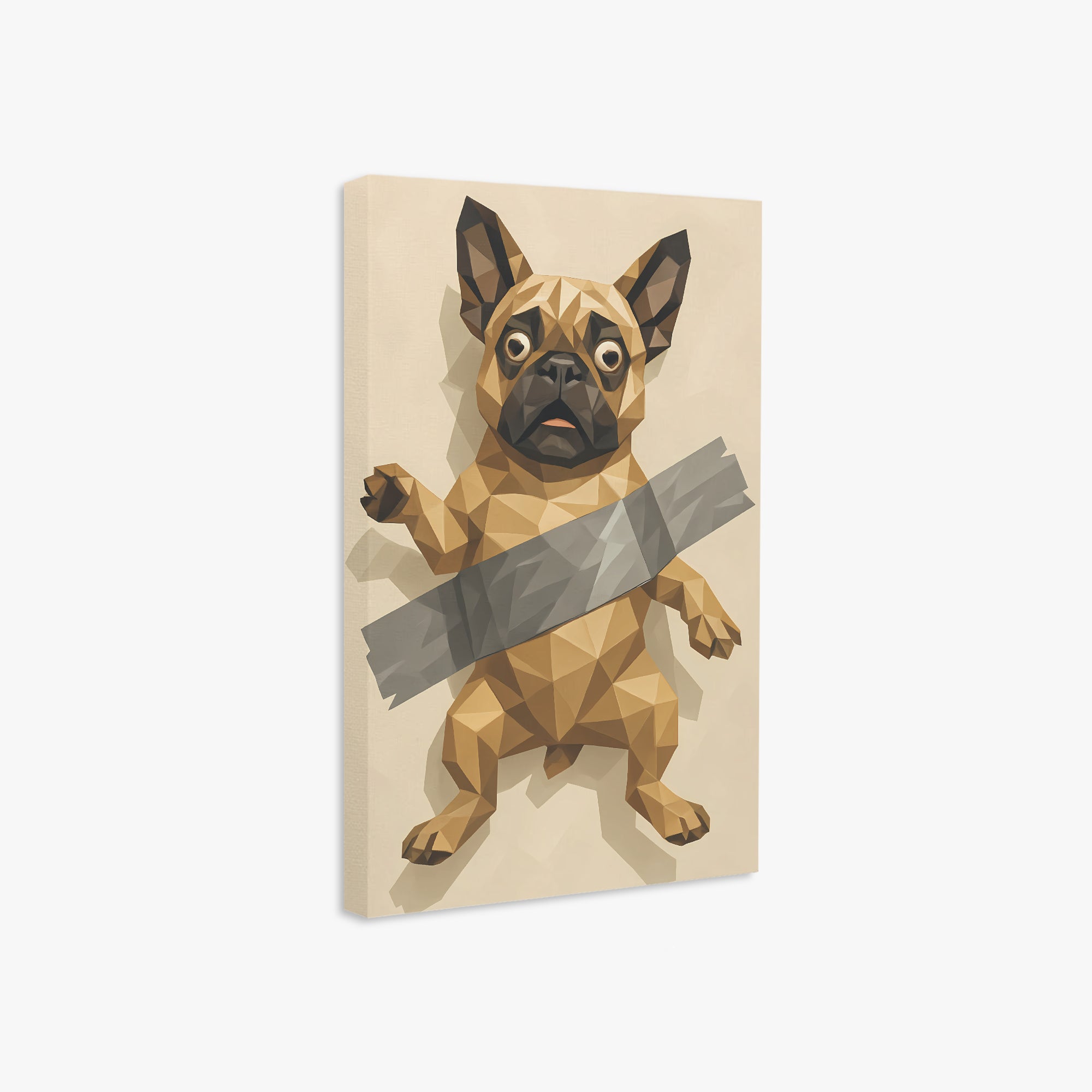 French Bulldog Goose Vertical Canvas Painting Comfy Pet Product