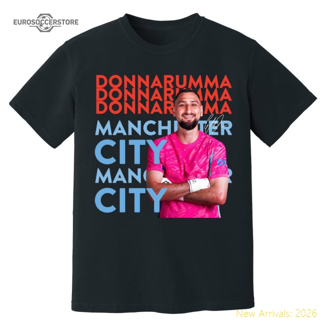 Premium Gianluigi Donnarumma Man City New Signing T-shirt (black)
