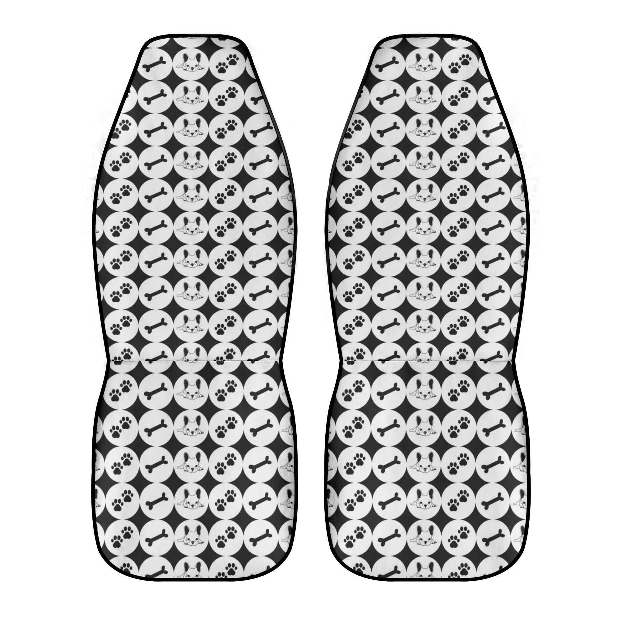 Fashion-Forward Floria - Car Seat Covers (2 Pcs) for Pet Enthusiasts