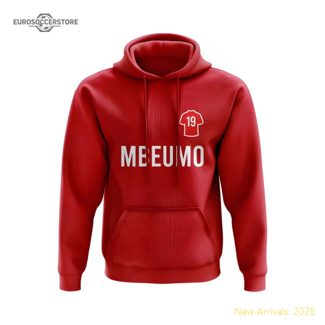 Authentic Bryan Mbeumo Man United Number Hoody (red) - Premium