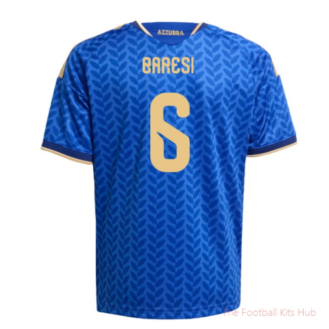 2026-2027 Italy Home Shirt (Kids) (Baresi 6)
