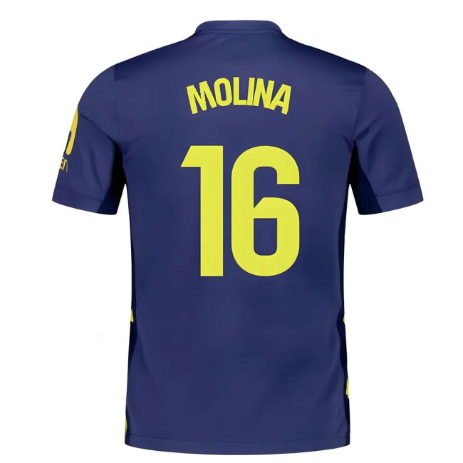 2025-2026 Atletico Madrid Away Breathable Football Shirt (Molina 16)