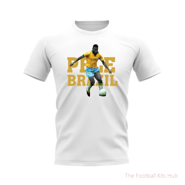 Men Pele Brazil Player Tee (White)