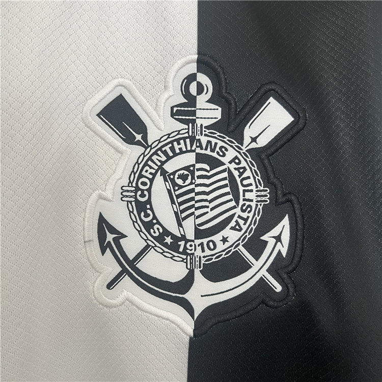 Official SC CORINTHIANS 2425 AWAY BLACK SOCCER JERSEY SHIRT