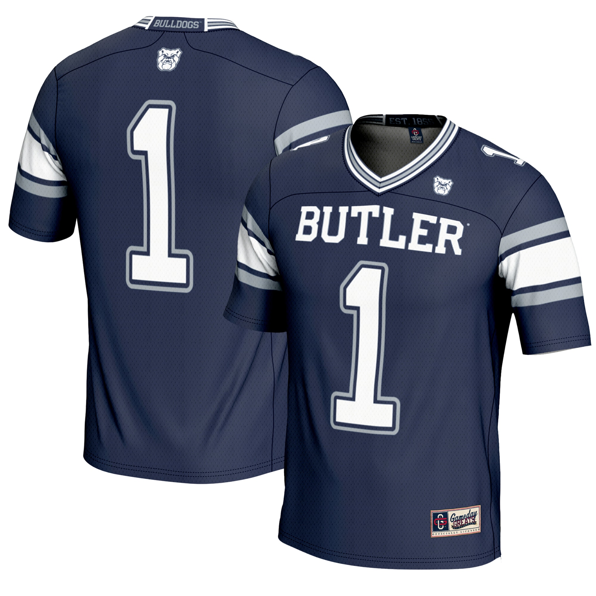#1 Butler Bulldogs GameDay Greats Youth Football Jersey - Navy