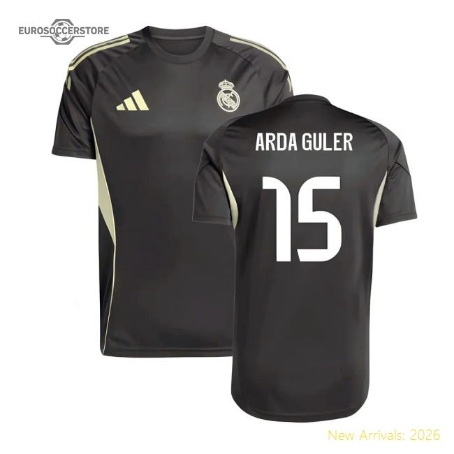 2025-2026 Real Madrid Training Jersey (Utility Grey) (Arda Guler 15)