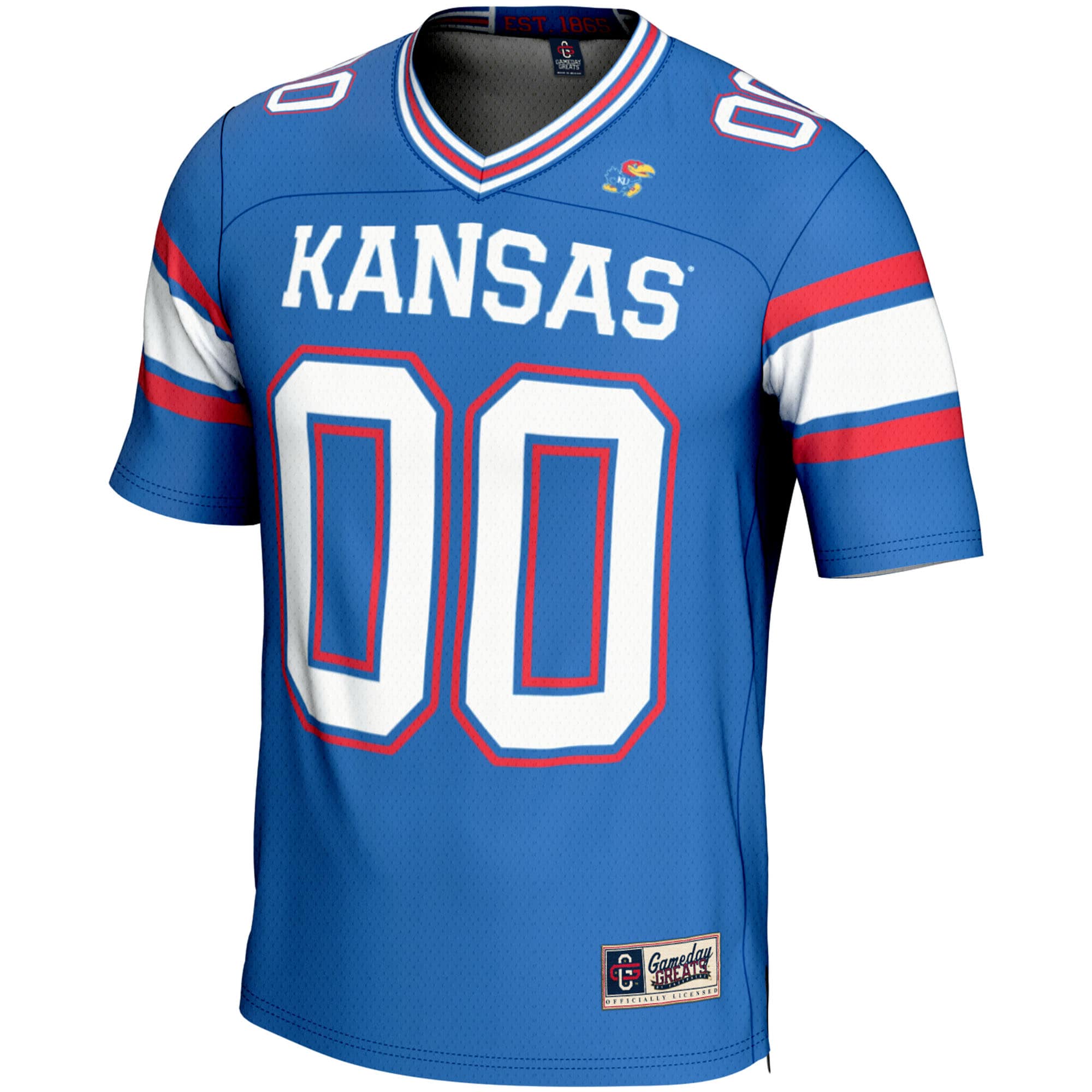Kansas Jayhawks GameDay Greats Youth NIL Pick-A-Player Football Jersey - Royal