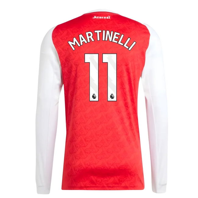 Elite Performance Passionate Arsenal Arsenal Long Sleeve Home Shir...