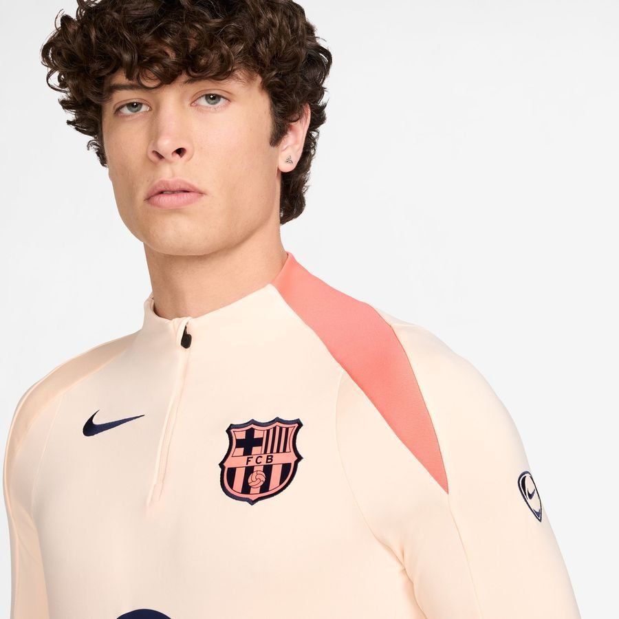 [EFKS] Barcelona Dri FIT Strike Drill Crimson Tint/Bright Mango/Midnight Training Navy