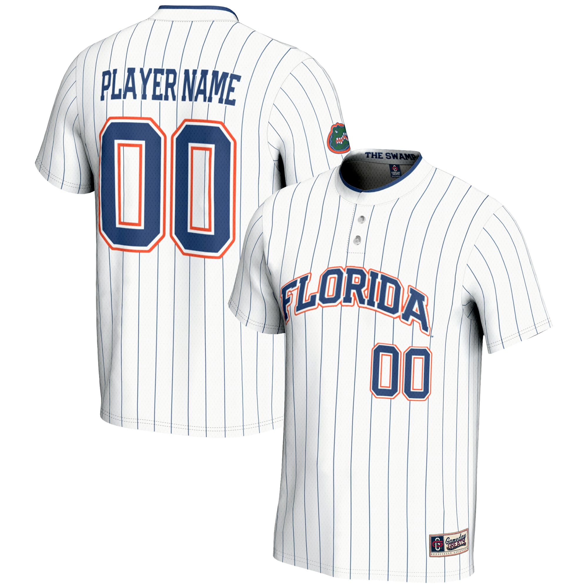 [NJP] Florida Gators GameDay Greats NIL Pick-A-Player Lightweight Softball Jersey - White