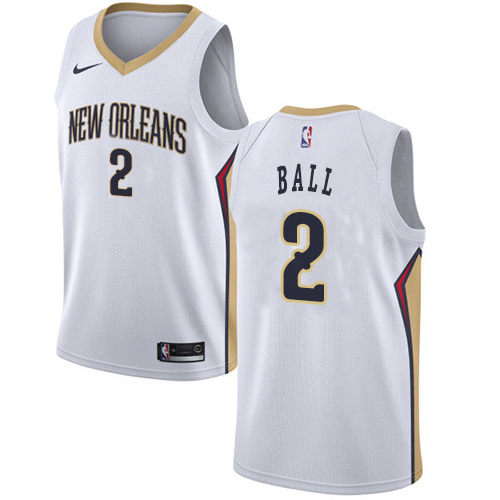 White Nike Orleans Pelicans #2 Pelicans Jersey - Durable Fabric