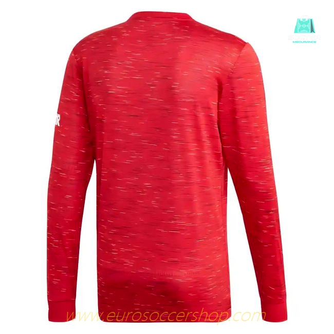 2020-2021 Man Utd Adidas Home Long Sleeve Shirt