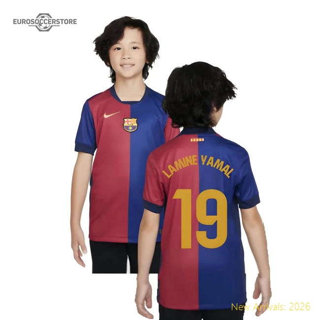 Soft Football Team Kids Jersey Lamine Yamal Performance Fabric