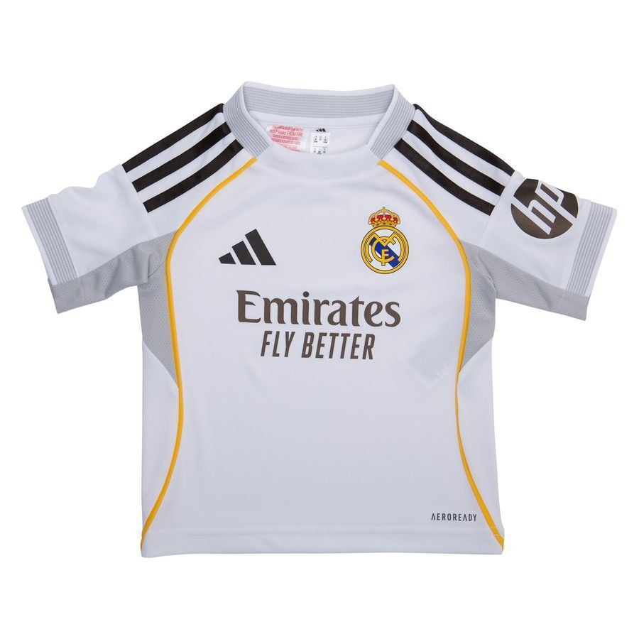 Real Madrid Home Shirt 2025/26 Mini Kit Kids For Algeria Football Fans