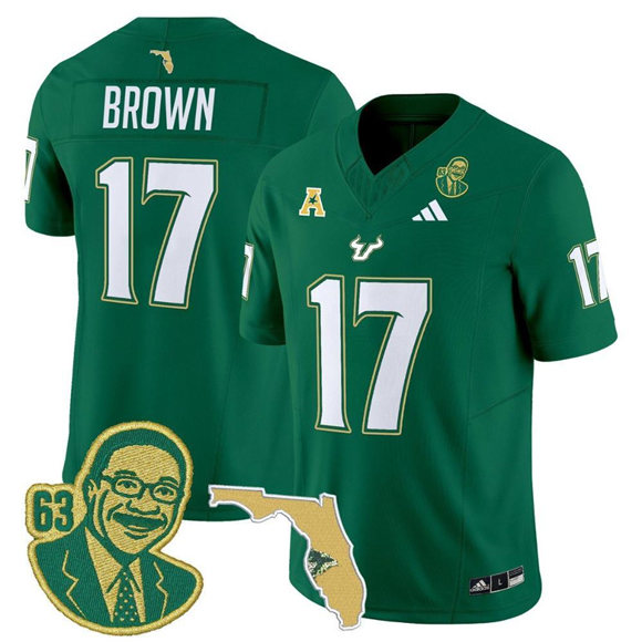 Men's None Green 2024 team authorized Byrum Brown #17 performance