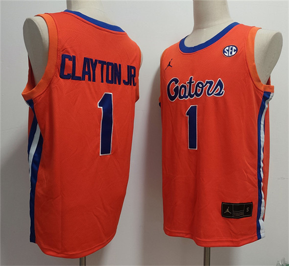 Men's None #1 Walter Clayton Orange 2024 official comfortable Jersey