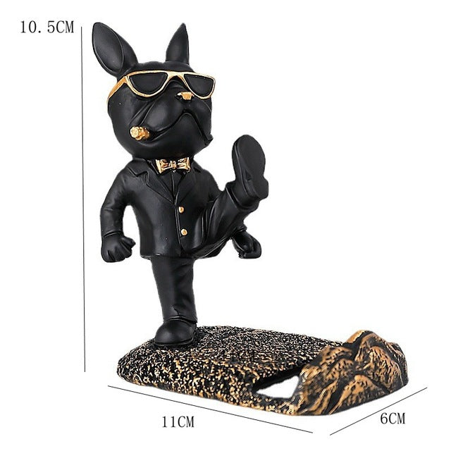 Everyday French Bulldog Figurines Mobile Phone Holder for Daily Life
