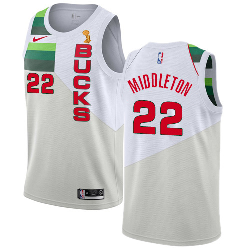 Bucks White Milwaukee Bucks #22 Nike Jersey - Discounted Quality