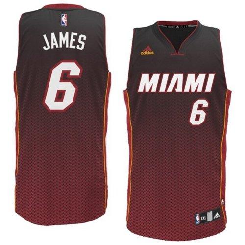 Heat Black LeBron James #6 Jersey - Affordable NBA Fan Apparel
