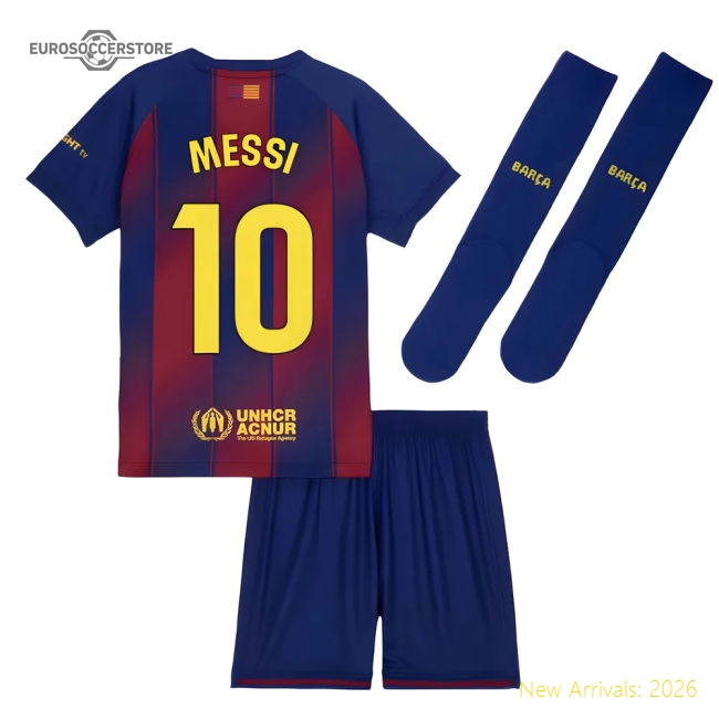 Barcelona 2024-25 Home Fan Version For Adults (Messi Match Day Shirt