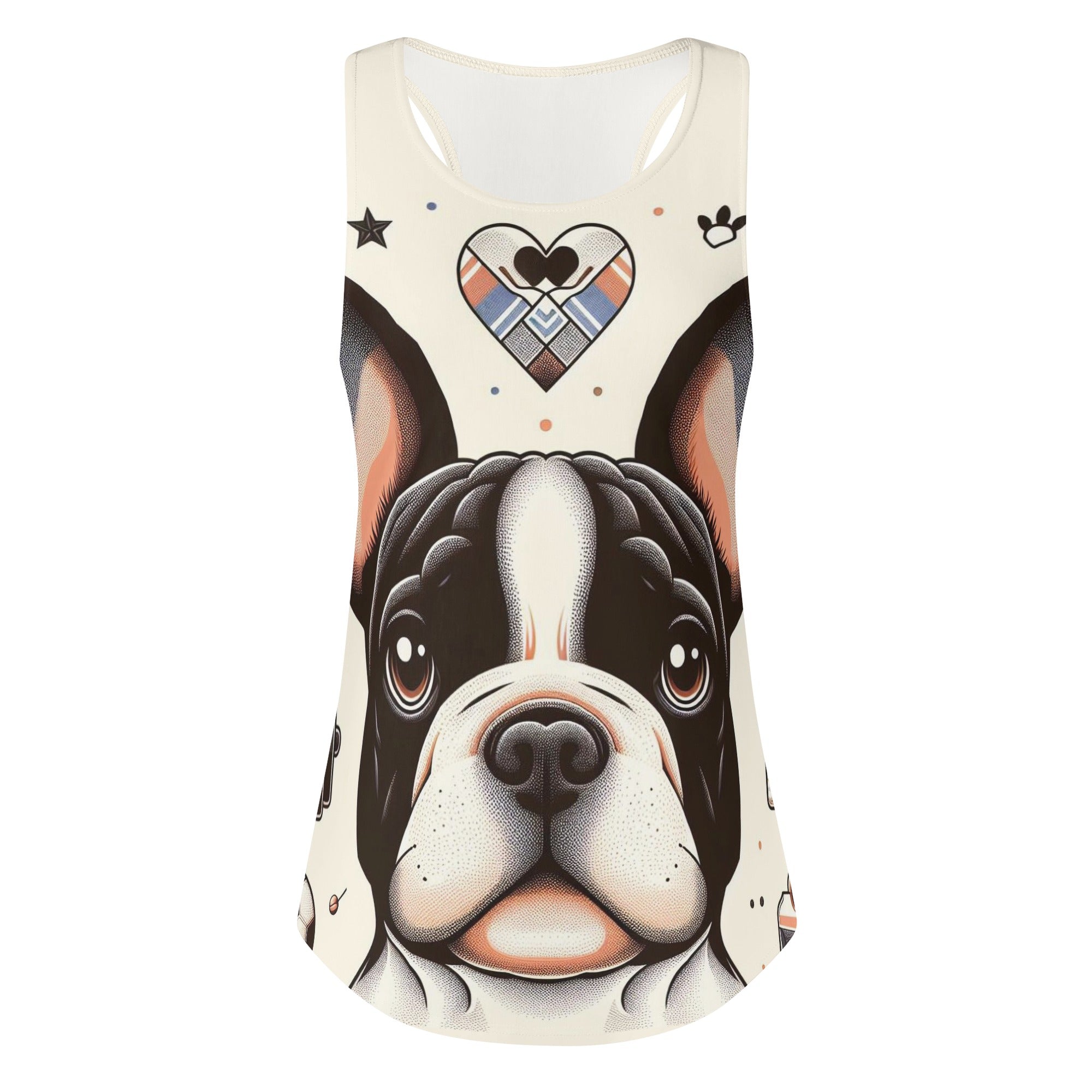 French Bulldog Lover Gracie Women Tank Tops Comfy Casual Apparel