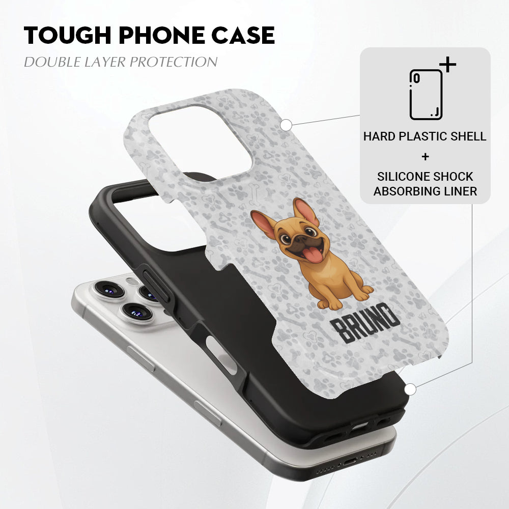 Durable Bruno - Personalized Dual-layer Phone Case for Street Style