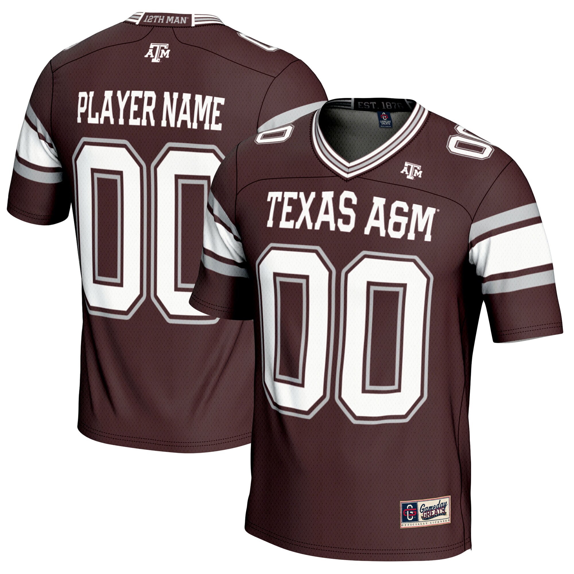 [NJP] Texas A&M Aggies GameDay Greats Youth NIL Pick-A-Player Football Jersey - Maroon