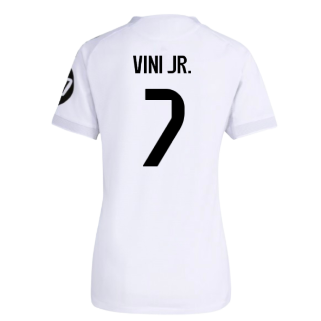 Professional-Grade 2025-2026 Real Madrid Authentic Home Shirt (Womens) (Vini Jr