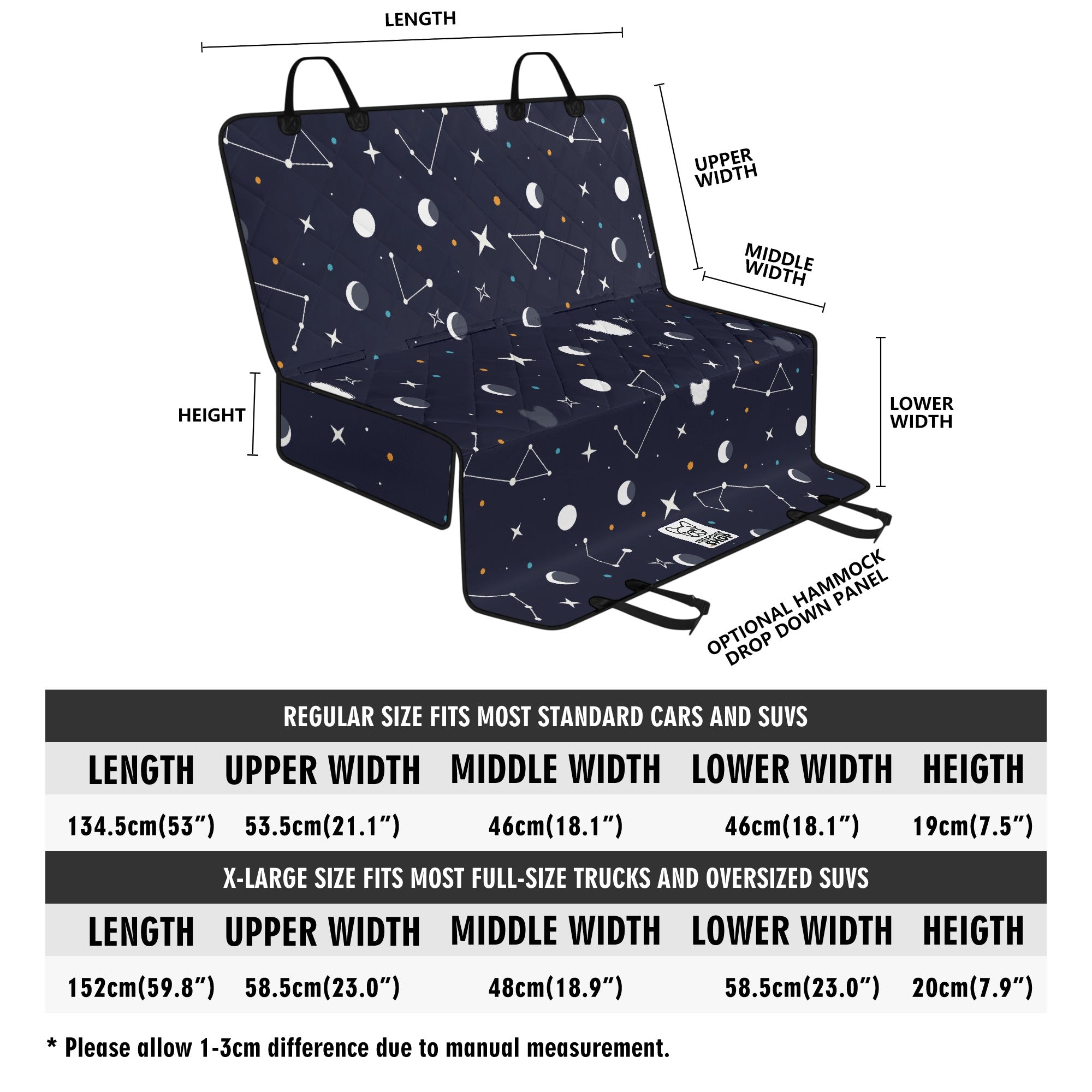 Devan - Car Pet Seat Covers for french bulldog