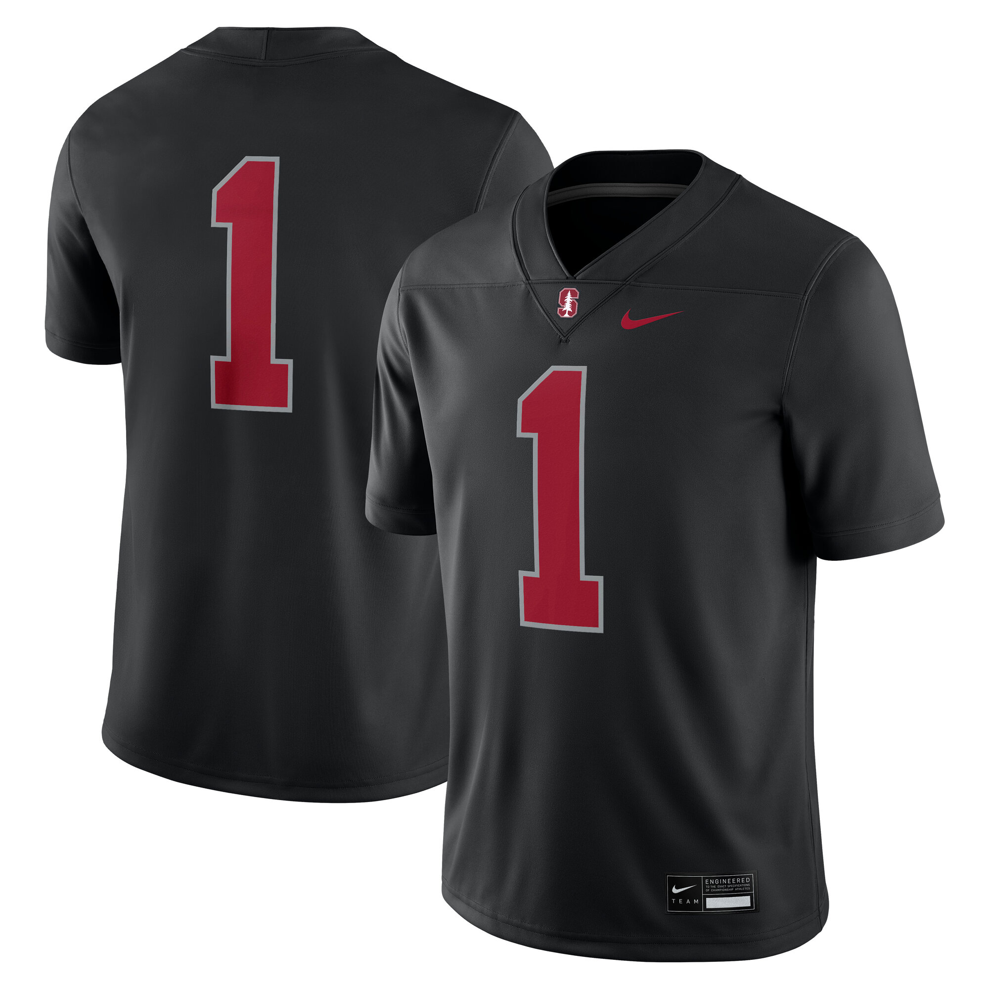 [DDG] Youth Stanford Cardinal Alternate Game Jersey - Black