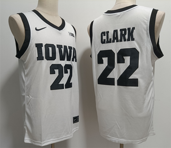 Men's None White 2024 embroidered Caitlin Clark #22 comfortable Jersey