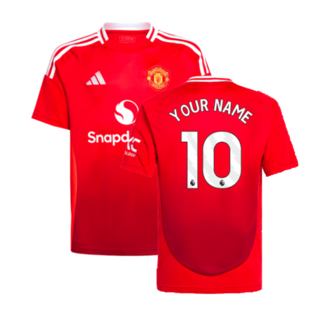 2024-2025 Man Utd Home Jersey (Kids) (Your Name)