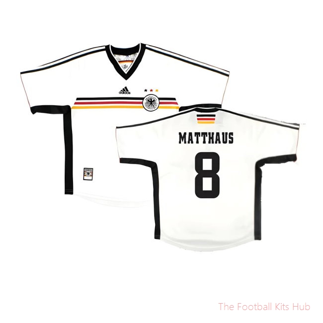 Germany 1998-00 Home Shirt ((Very Good) L) (Matthaus 8)
