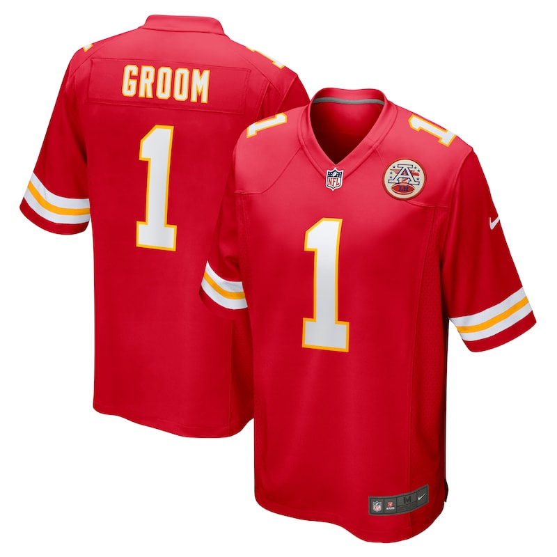 None Number 1 Groom Kansas City Chiefs Sleek Fan Apparel Game Day Wear