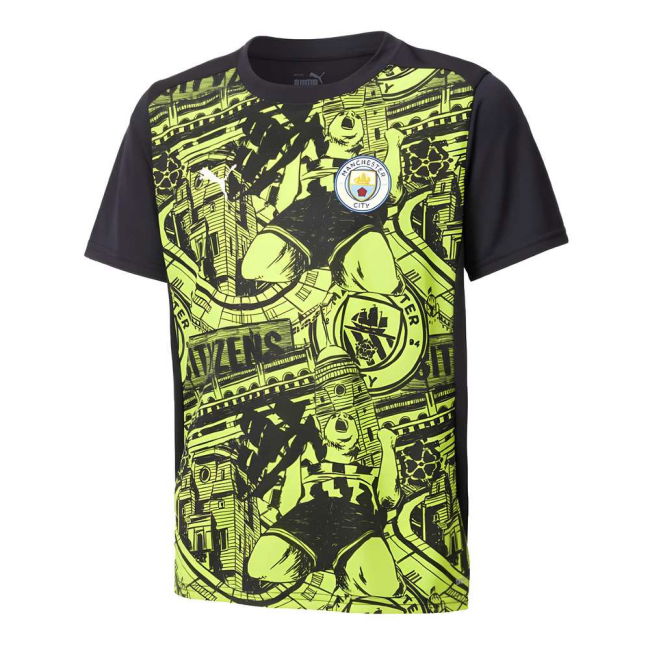 Match Worn Style Man City Home Pro Shirt 2024-2025 (Kids)