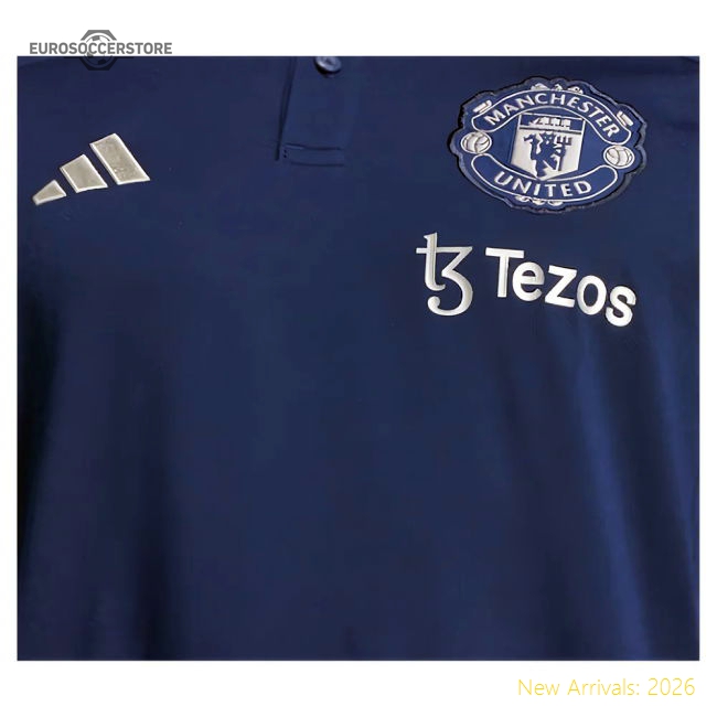 Authentic 2024-2025 Man Utd Polo Shirt (night Indigo) - Premium